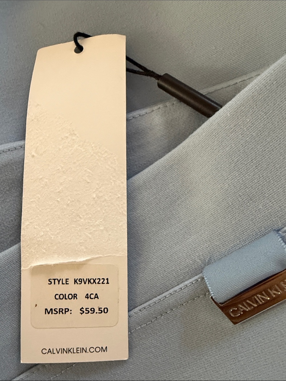 Calvin Klein Pale Blue Ponte Leggings - Picture 10 of 10